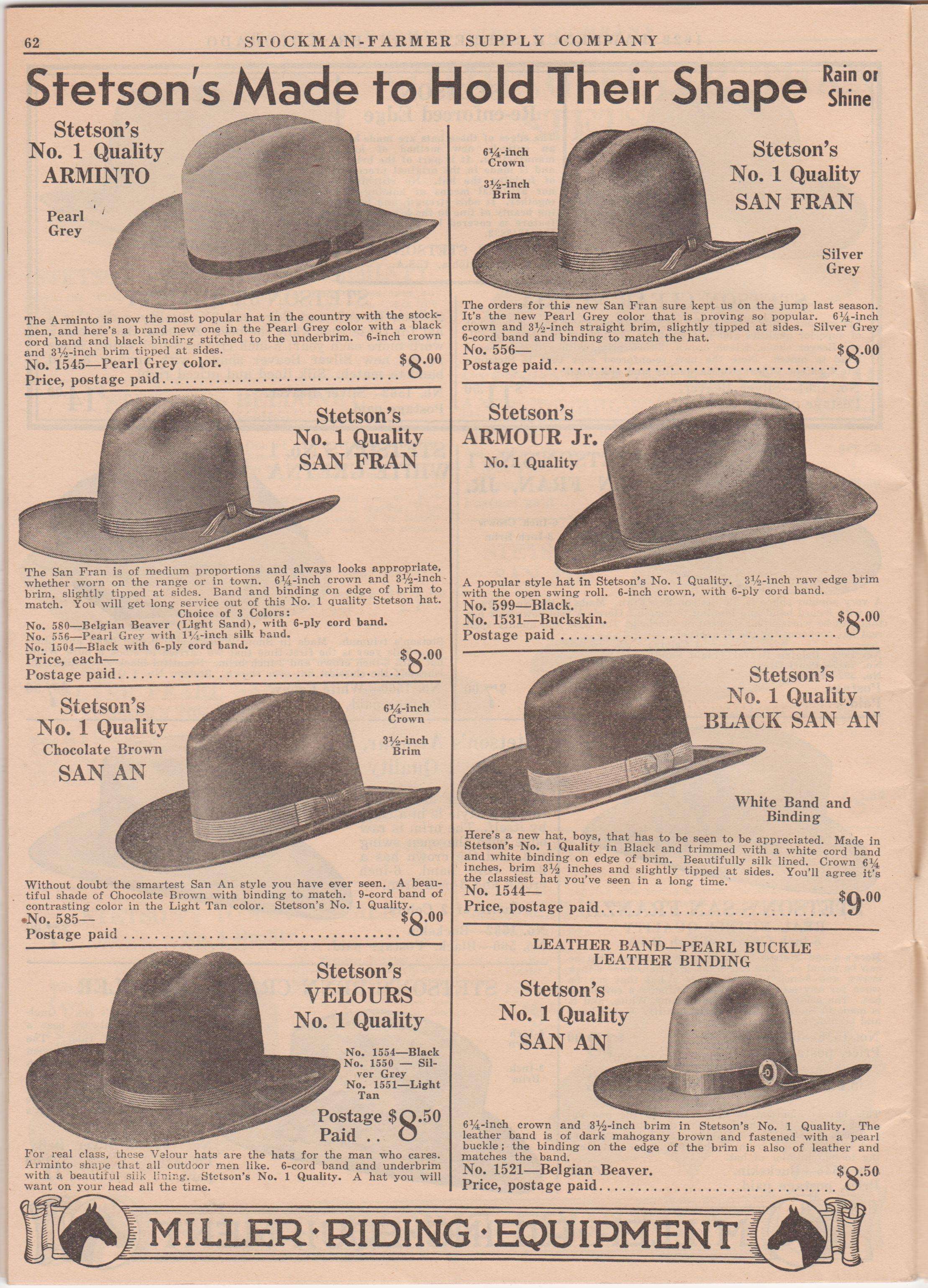Miller-Stockman Catalogs | Page 3 | The Fedora Lounge